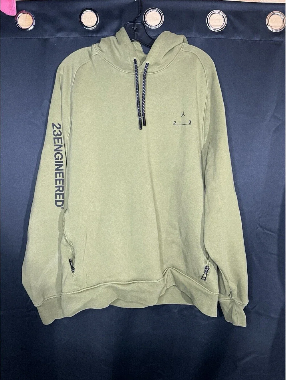 Jordan Khaki 23 Engineered Hoodie Mens XXL